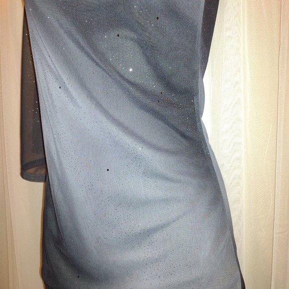 One Shoulder Smoky Shimmery Blouse - Picture 10 of 13
